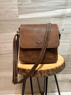 Rowallan of Scotland Unisex Leather Crossbody Bag